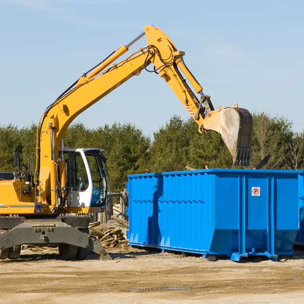 what happens if the residential dumpster is damaged or stolen during rental in Marlin